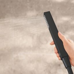 Grohe Precision SmartControl HP Rear-Fed Concealed Matt Black Thermostatic Shower System