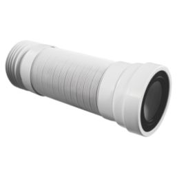 McAlpine  Flexible Straight Adjustable WC Connector White 330-850mm