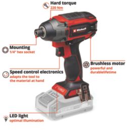 Einhell Professional TP-CI 18/220 Li BL 18V Li-Ion Power X-Change Brushless Cordless Cordless Impact Driver - Bare