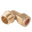 Midbrass  Brass Compression Adapting 90° Male Iron Elbow 3/8" x 10mm