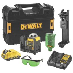 DEWALT DCE0811D1G-GB 12V 1 x 2.0Ah Li-Ion XR Green Self-Levelling Multi-Line Laser Level