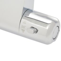 Highlife Bathrooms ASP Exposed Single Outlet Thermostatic Chrome Mini Horizontal Bar Shower Valve