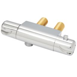 Highlife Bathrooms ASP Exposed Single Outlet Thermostatic Chrome Mini Horizontal Bar Shower Valve