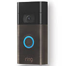 Ring Gen 2 Wired or Wireless Smart Video Doorbell Venetian Bronze