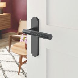 Cooke & Lewis Damgan Lever on Backplate Door Handles Pair Titanium