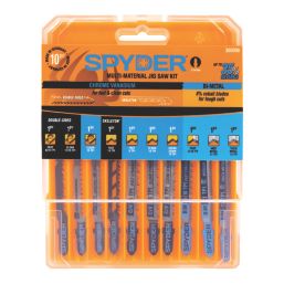 Spyder   Multi-Material Jigsaw Blade Set 10 Pieces