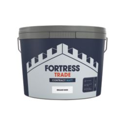 Fortress Trade Contract 10Ltr Brilliant White Matt Emulsion  Paint