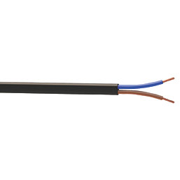 Time 2192Y Black 2-Core 0.75mm² Flexible Cable 10m Coil