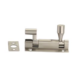 Smith & Locke Necked Door Bolt Silver 50mm