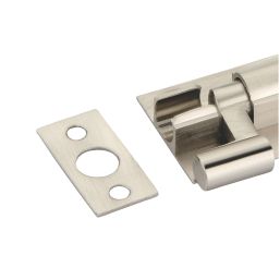 Smith & Locke Necked Door Bolt Silver 50mm