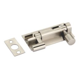 Smith & Locke Necked Door Bolt Silver 50mm