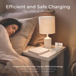 Masterplug 1-Outlet Type C Plug-In USB Charger 3A