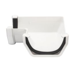 FloPlast  uPVC 90° Square Gutter Angle White 114mm