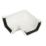 FloPlast  uPVC 90° Square Gutter Angle White 114mm