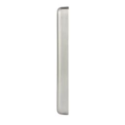 Hager Sollysta WRGP4BS 4-Module Grid Faceplate Brushed Steel
