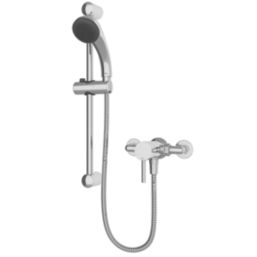 Gainsborough Manual Rear-Fed Exposed Chrome  Mixer Shower