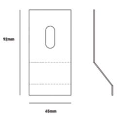 Eclipse Non Fire Rated Matt Black Keyway Cylinder Pull 45mm