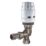 Danfoss RAS-B² 10mm x 1/2" White/Nickel-Plated Angled & L/S Traditional Thermostatic Radiator Valve & Lockshield