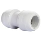 Hep2O  Plastic Push-Fit Equal Keyless Coupler 22mm 10 Pack