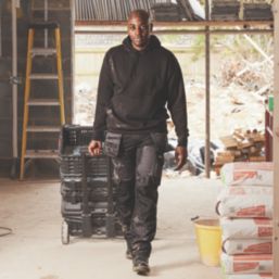 Site Leerdam Hoodie Black Medium 44" Chest