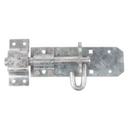 GateMate Brenton Padbolt with Elongated Keep Silver 212mm