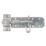 GateMate Brenton Padbolt with Elongated Keep Silver 212mm