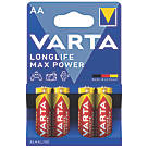 Varta Longlife Max Power AA Alkaline Batteries 4 Pack
