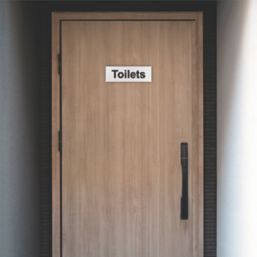 Essentials "Toilets" Sign 100mm x 300mm