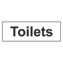 Essentials "Toilets" Sign 100mm x 300mm