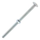 Timco Carriage Bolts Carbon Steel Zinc-Plated M8 x 150mm 25 Pack