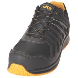 Site Edenite    Safety Trainers Black / Grey Size 10