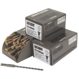 Easydrive  TX Countersunk Concrete Screws Trade Pack 300 Pcs