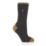 SockShop Heat Holders Reinforced Socks Black/Yellow 4-8 1 Pair