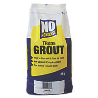 No Nonsense  Wall & Floor No Mould Grout White 5kg