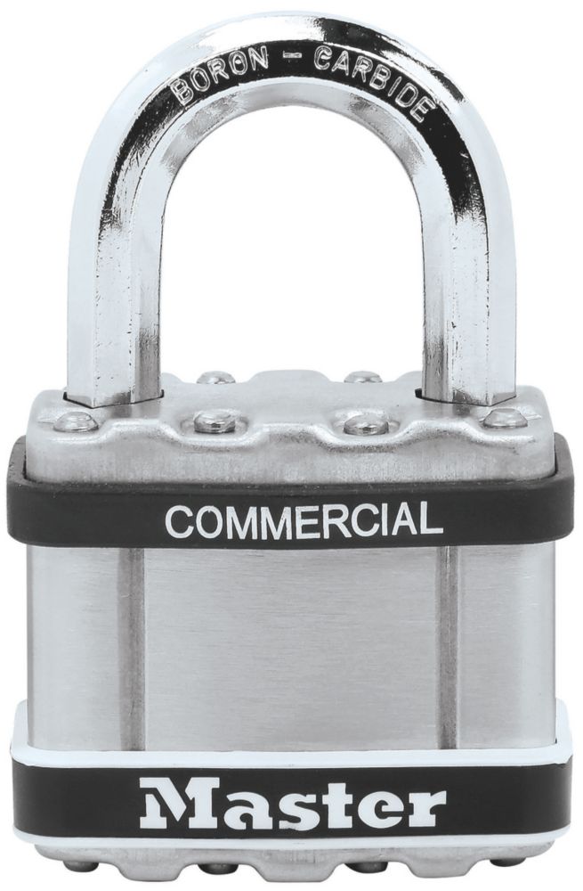 Master Lock Excell Stainless Steel Weatherproof Combination Disc Padlock  Silver 70mm - Screwfix