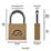 Squire LN4S Brass  All-Weather   Marine Padlock 39.5mm