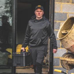 DEWALT Falmouth Hooded Sweatshirt Black Medium 38-40" Chest