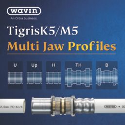 Wavin Tigris K1 12V 1 x 2.0Ah Li-Ion RedLithium Brushless Cordless MLCP Pressing Tool 16-40mm