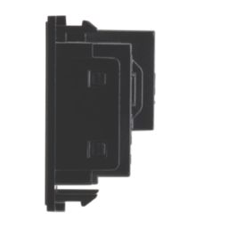 Contactum Grid 13A Unswitched Modular Socket Black