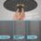 Grohe Vitalio Joy 260 HP Rear-Fed Exposed Phantom Black Thermostatic Shower System