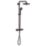 Grohe Vitalio Joy 260 HP Rear-Fed Exposed Phantom Black Thermostatic Shower System