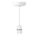 MK  6" Pendant Set Light Fitting B22 White 3 1/2"