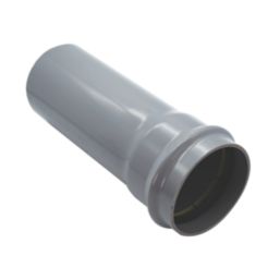 FloPlast  Push-Fit Single Socket Soil Pipes Grey 110mm x 3m 2 Pack