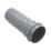 FloPlast  Push-Fit Single Socket Soil Pipes Grey 110mm x 3m 2 Pack