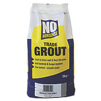 No Nonsense  Wall & Floor No Mould Grout Manhattan Grey 5kg
