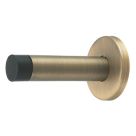 Eclipse Cylinder Projection Solid Wall Door Stop 20 x 85mm Antique Brass