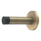Eclipse Cylinder Projection Solid Wall Door Stop 20 x 85mm Antique Brass
