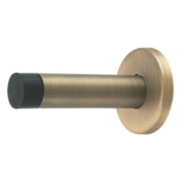 Eclipse Cylinder Projection Solid Wall Door Stop 20 x 85mm Antique Brass