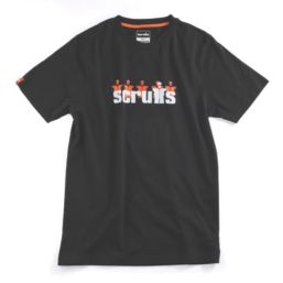 Scruffs Graphic Short Sleeve T-Shirt Black 2X Large 46" Chest