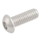 Easyfix Button Head Socket Screws A2 Stainless Steel M6 x 16mm 50 Pack
